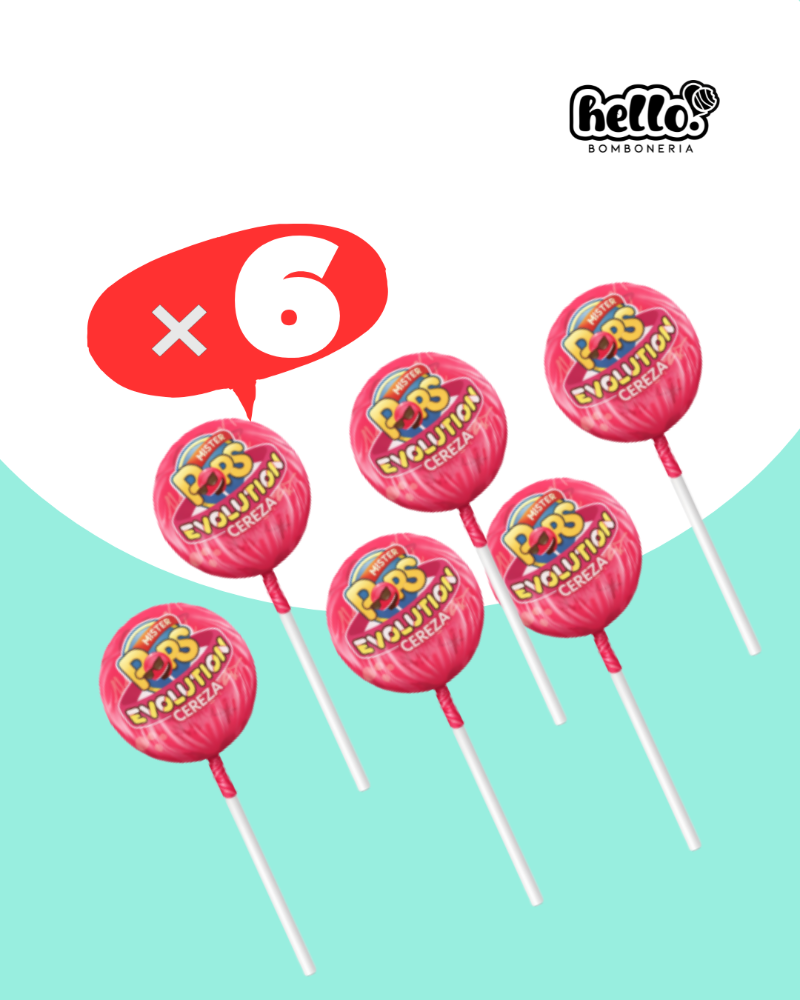 CHUP. EVOLUCION x6un (cherry)