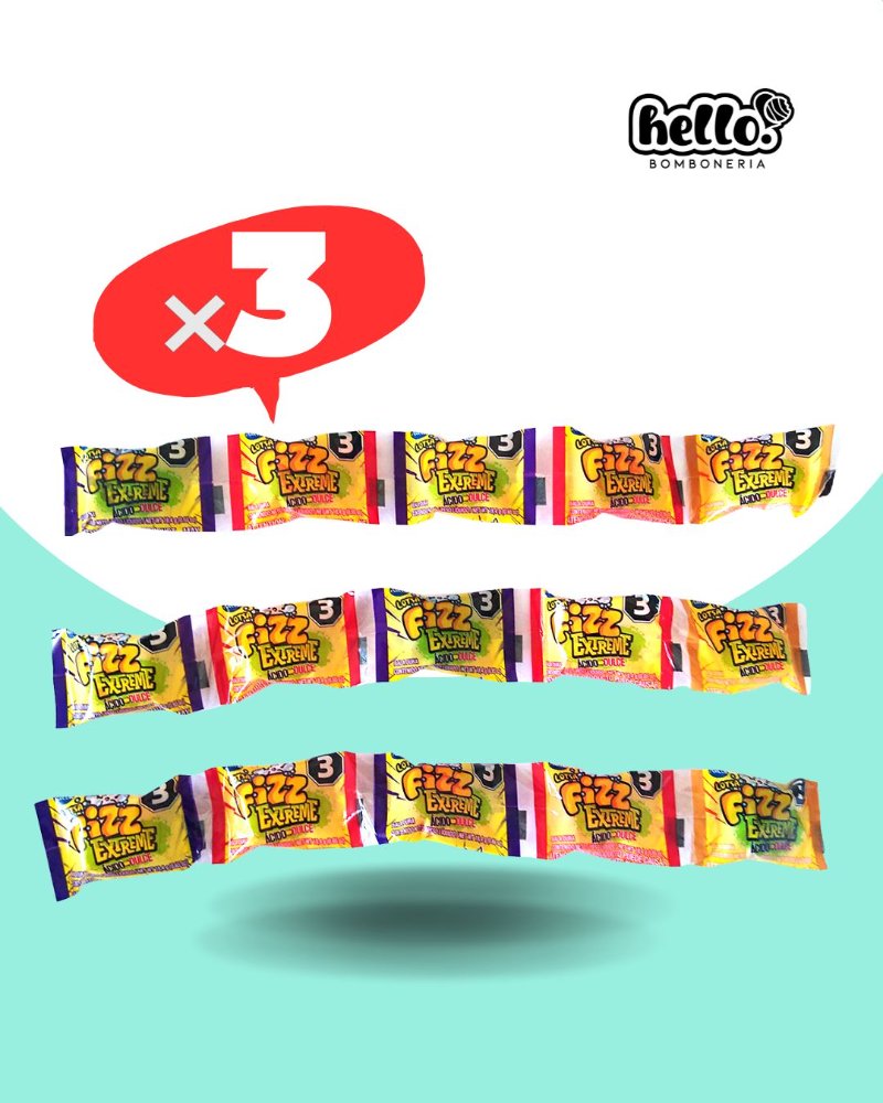 CARAMELOS FIZZ x3 tiras