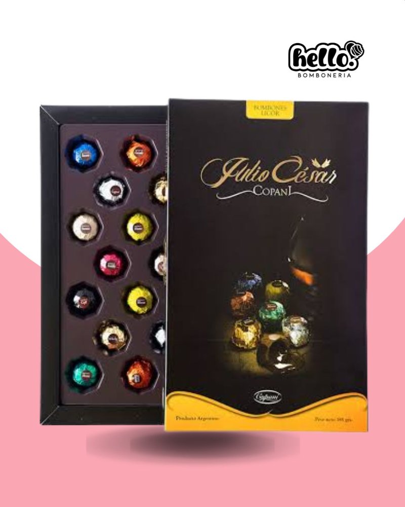 BOMBONES JULIO CESAR C/LICOR x185gr