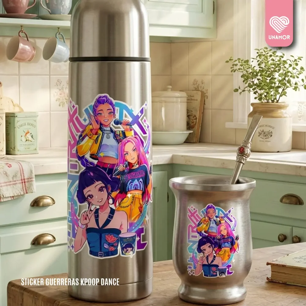 55	STICKER GUERRERAS POP X 3
