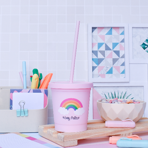 320A Vaso Mini Daly Con Sorbete (Arcoiris)