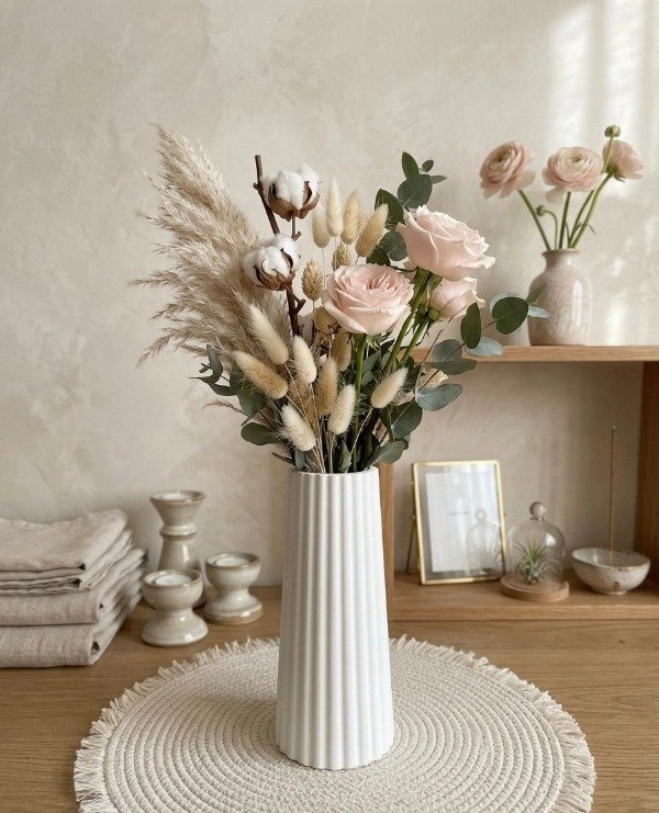 C01 florero yeso rayado