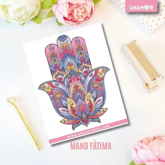7834	VINILO DECORATIVO - MANO DE FÁTIMA