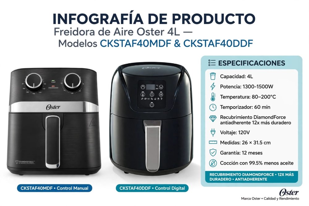 AIR FRYER OSTER 4 LTS