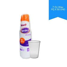 80010 - VASO DESECHABLE  7 ONZAS WAU X 50 UNI
