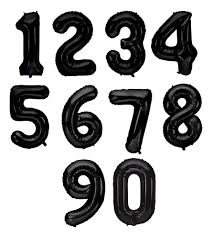 00054 - NUMERO INFLABLE NEGRO  32" REF. 2D-1751R