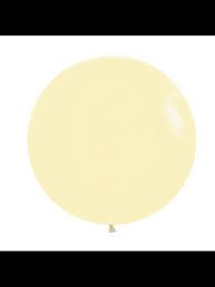 00063 - GLOBO R-12 PASTEL MATE AMARILLO X 12 UND