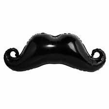 00032 - GLOBO METALIZADO MOSTACHO 14" RED. 2D-5319