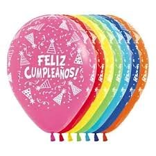 00056 - GLOBO FELIZ CUMPLEAÑOS UNIDAD