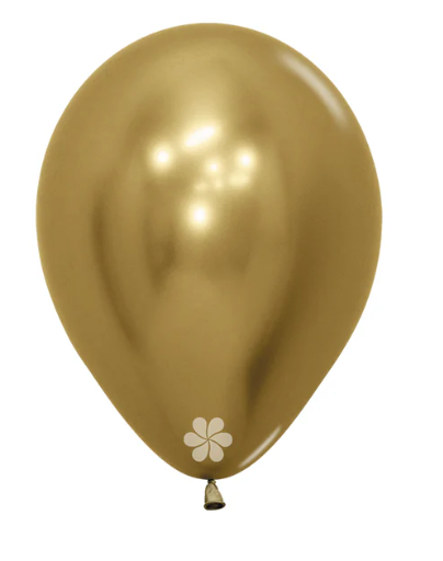 00086 - GLOBO R-5 REFLEX DORADO X 20 UND