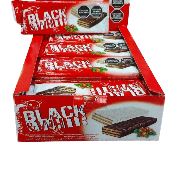 100041 - CHOCOLATINA BLACK & WHITE ROJA IM214