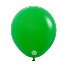 00065 - GLOBO R-12 FASHION VERDE TREBOL X 12 UND