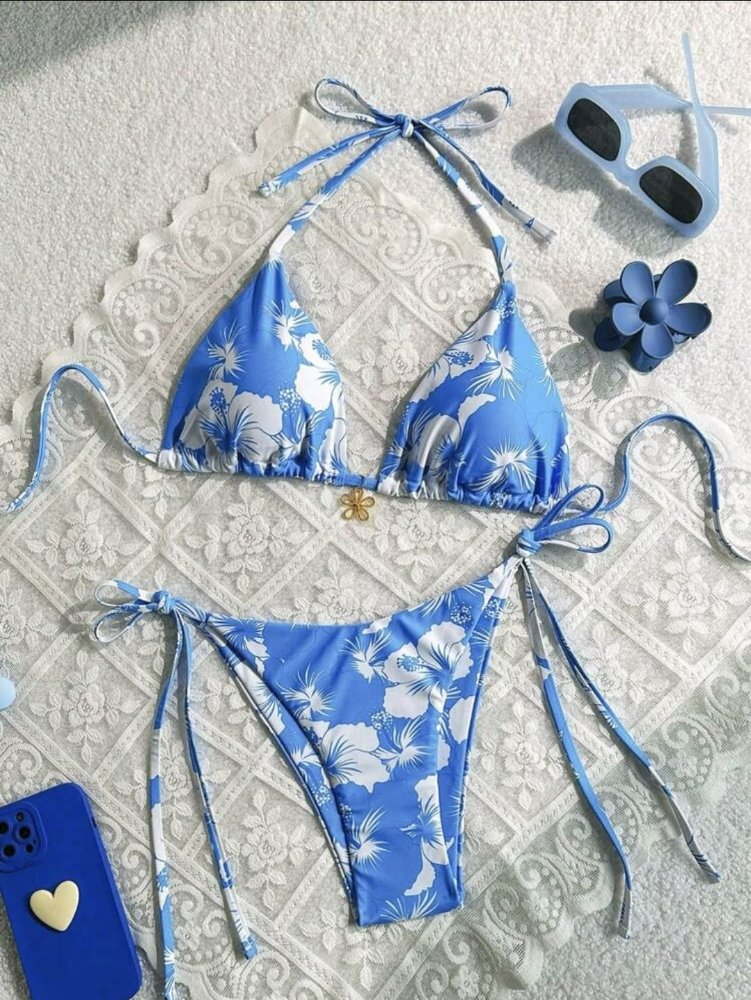 VESTIDO DE BAÑO X2 PIEZAS SWIM MOD TALLA M AZUL