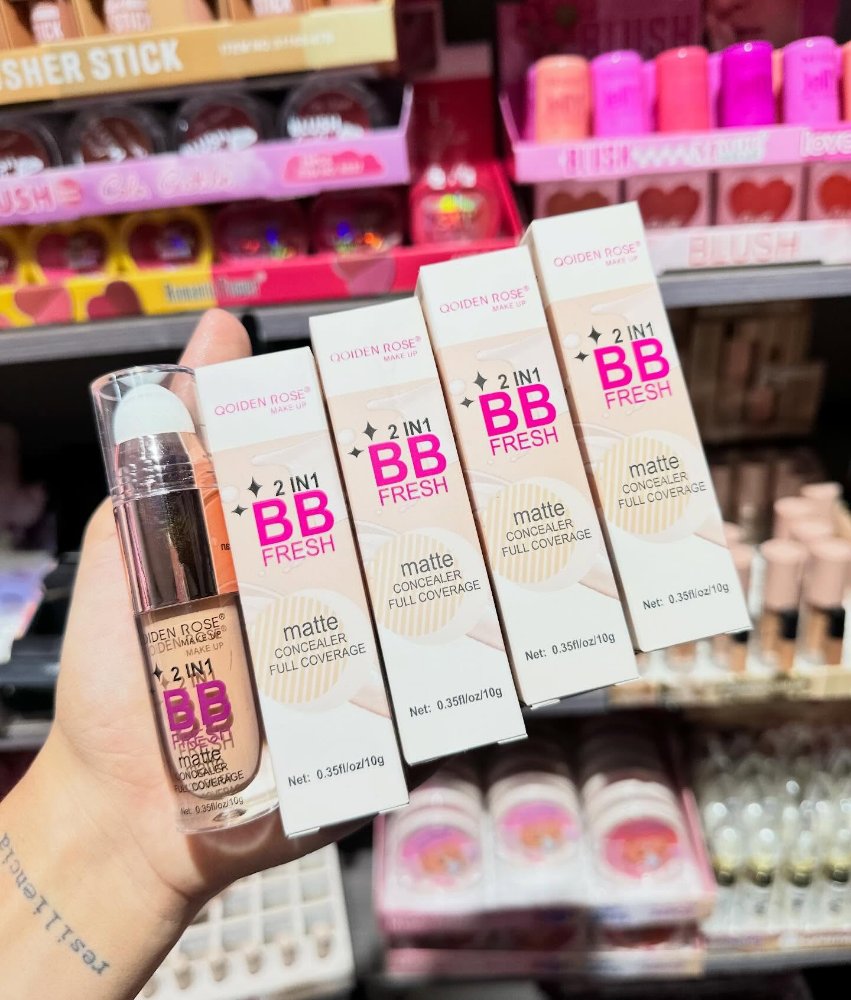 CORRECTOR LIQUIDO BB FRESH CON POMO QOIDEN ROSE MATTE