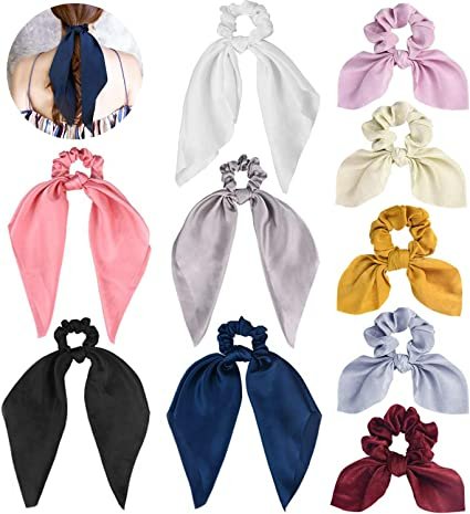 SCRUNCHIES CON LAZO EN SATIN