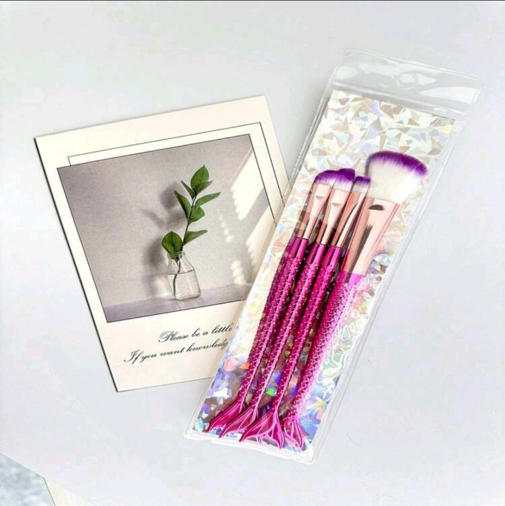 KIT BROCHAS SIRENA ESCARCHADA X4 PIEZAS