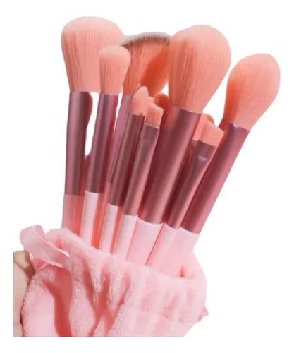 SET DE BROCHAS X13 CON TULA UNIDADES COLOR PINK
