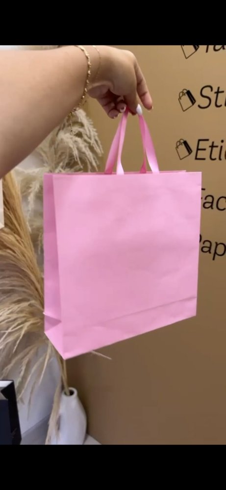 BOLSA CARTON GRANDE ROSA O CAFÉ