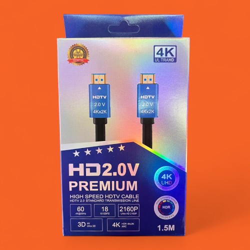 Cable Hdmi 4k Premium Alta Velocidad 60hz 1,5 Mts 18 Gbps