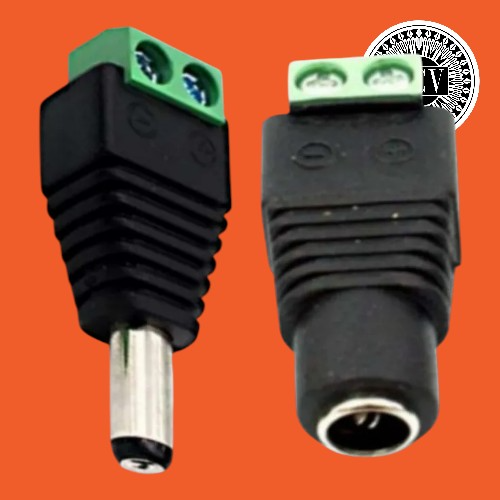 Conectores Corriente Hembra Y Macho Plug Cctv