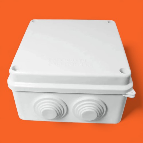 Caja De Paso Plastica Ip65 Intemperie 10x10x7cm.