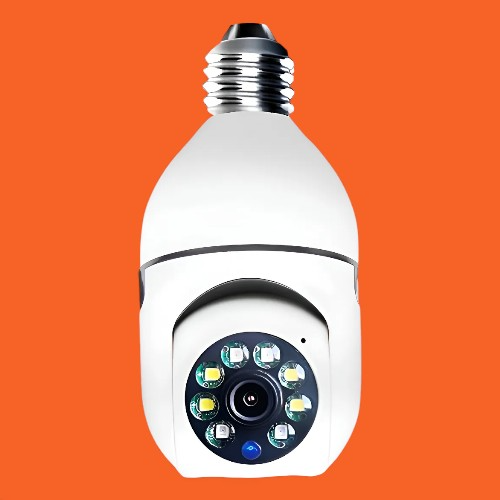 Camara Bombillo Wifi Inalambrica Robotica 360grado
