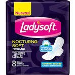 TOALLITAS FEMENINAS LADYSOFT NOCTURNA X8