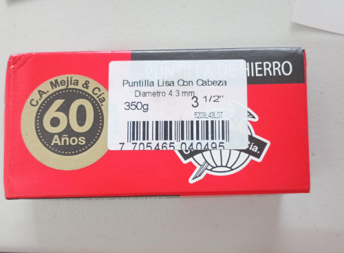 PUNTILLA LISA 3 1/2