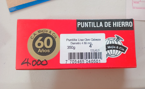 PUNTILLA LISA 4"