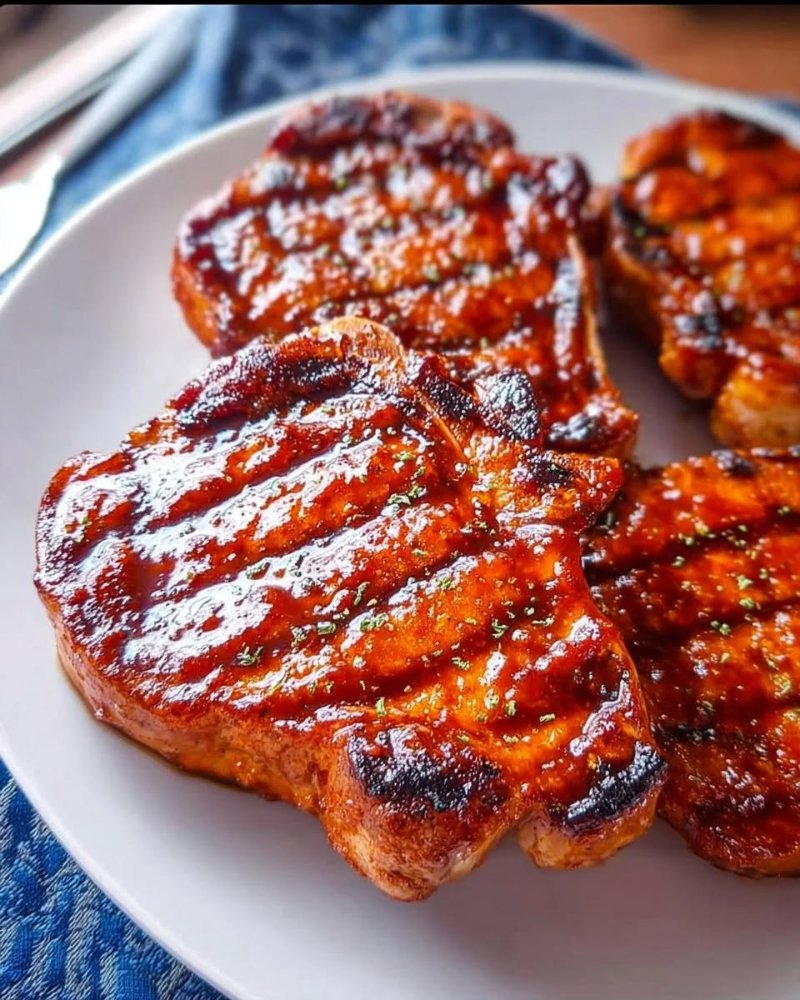 Chuleta de cerdo a la parrilla