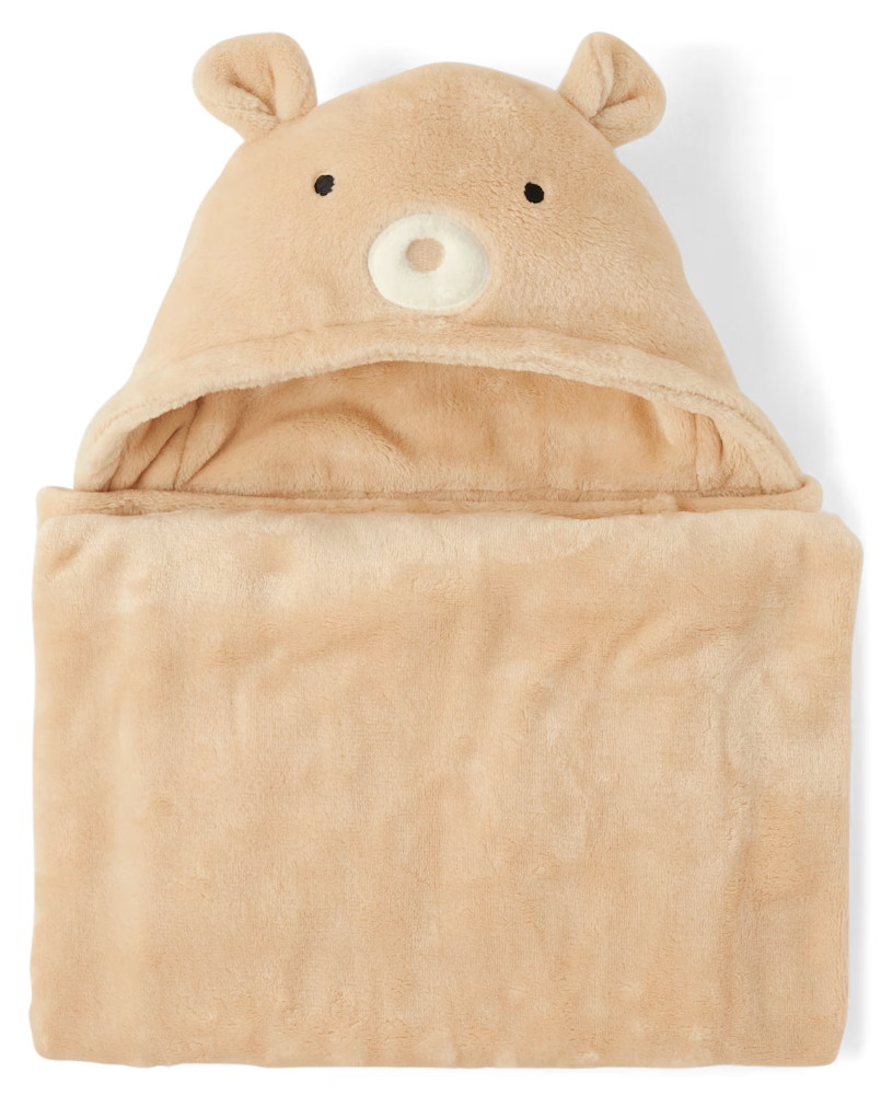 Children's Place Baby Bear Cozy Hooded Manta - Tan