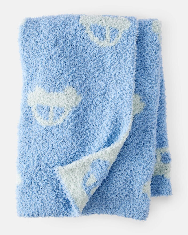 Carters - Car Print Plush Blanket - Blue