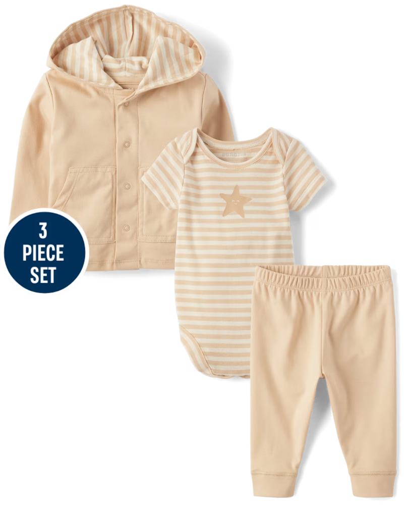 Children's Place Baby Star 3-Piece Outfit Set
