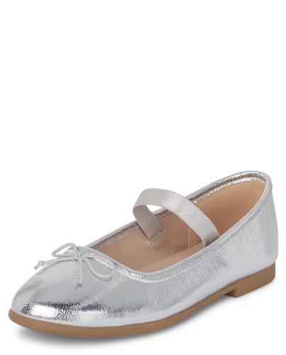 Children's Place - Zapatos Ballet - Silver
