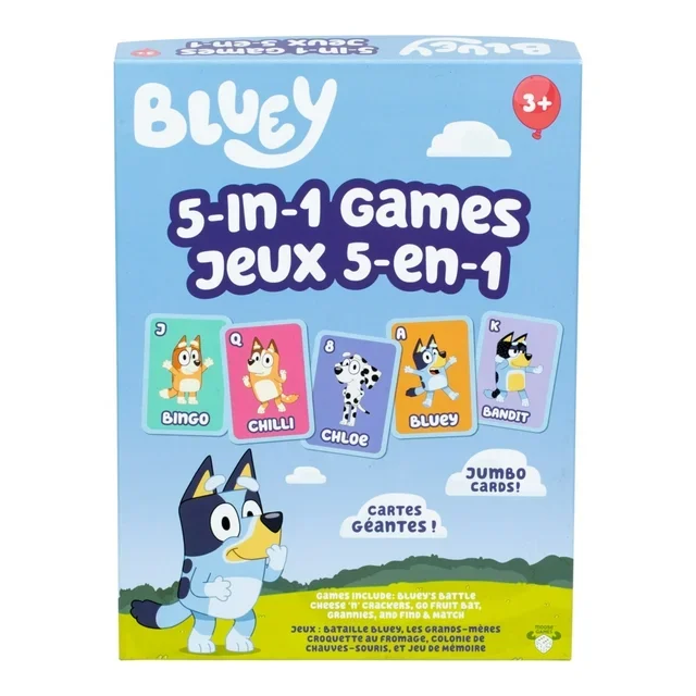 Bluey 5 in 1 Card Games