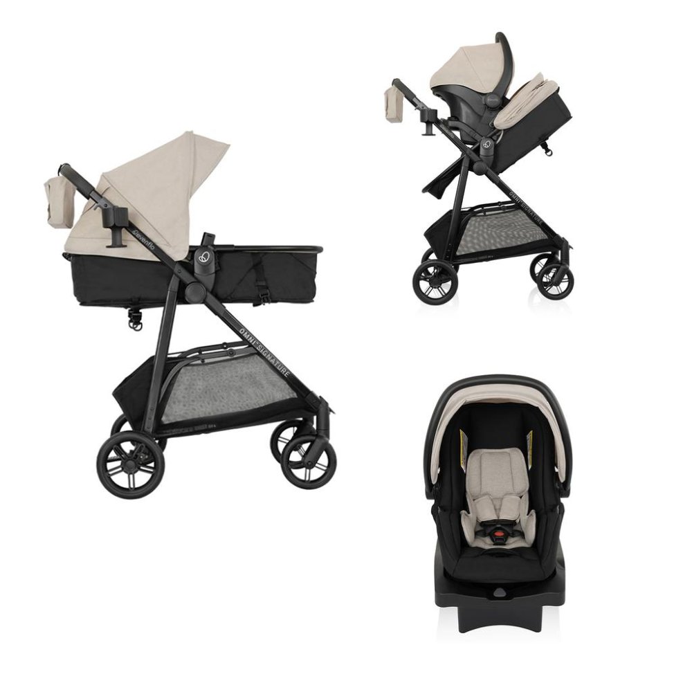 Evenflo Sistema de Viaje con Asiento Infantil y Coche Ajustable
