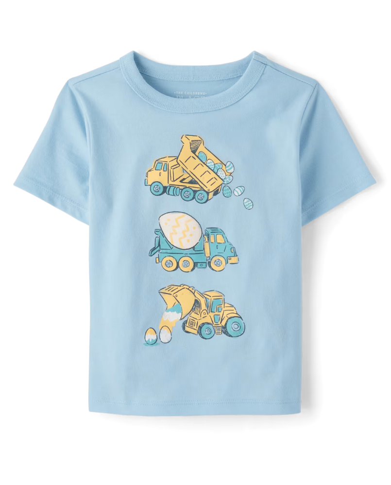 Children's Place - T Shirt - Azul Construction - 4T