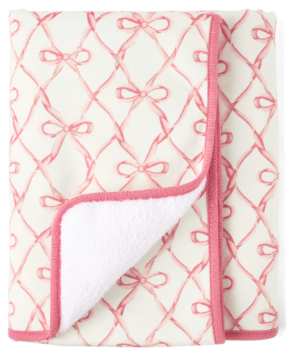 Children's Place - Manta - Baby Girls Bow Cozy Blanket