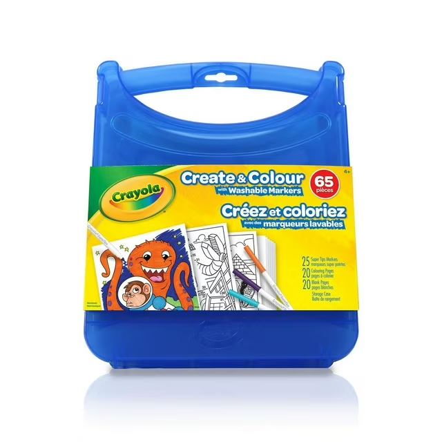 Crayola Create & Colour Super Tips Washable Markers Kit - azul