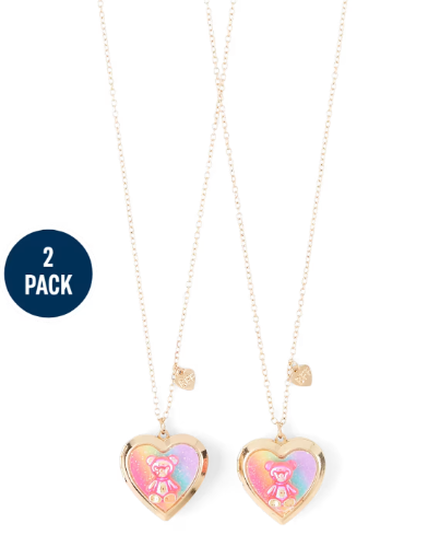 Children's Place - Necklace - Candy Bear BFF Locket