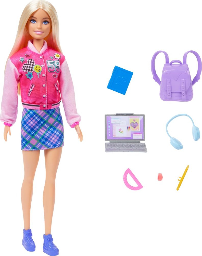 Barbie I Love School Doll & Accessories Toy Set