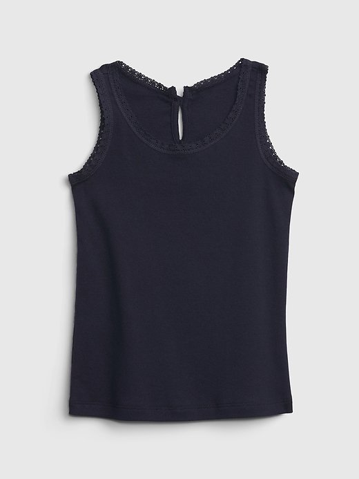 GAP - Camiseta - Toddler Lace Trim Tank Top - 18-24 M