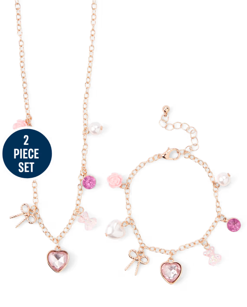 Children's Place Girls Charm 2-Piece Jewelry Set