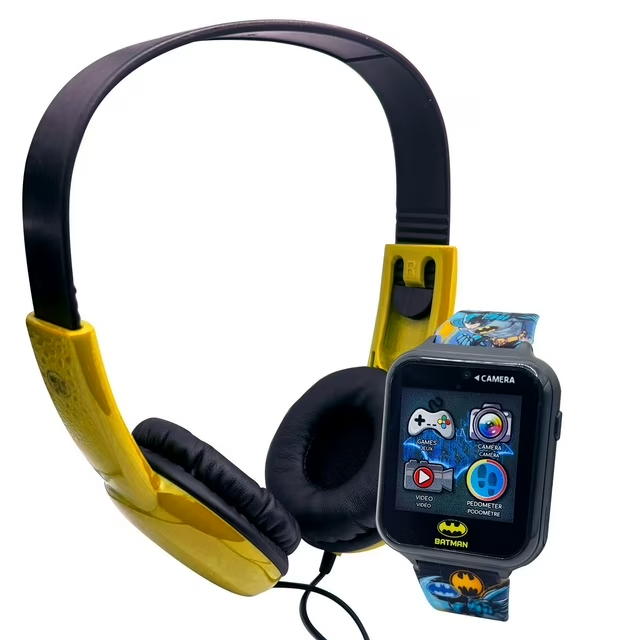 Batman Touch Screen Interactive Watch and Headphone Set