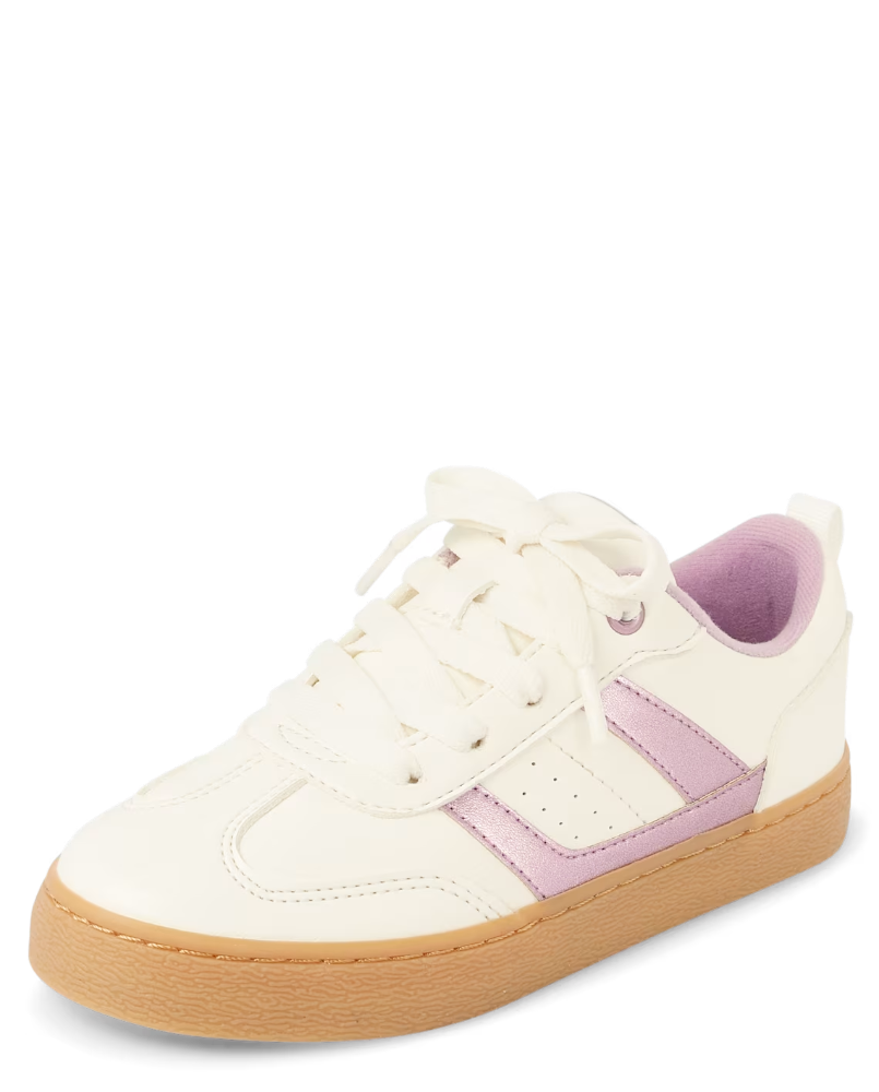 Children's Place - Sneakers - Blanco Stripe - Nina