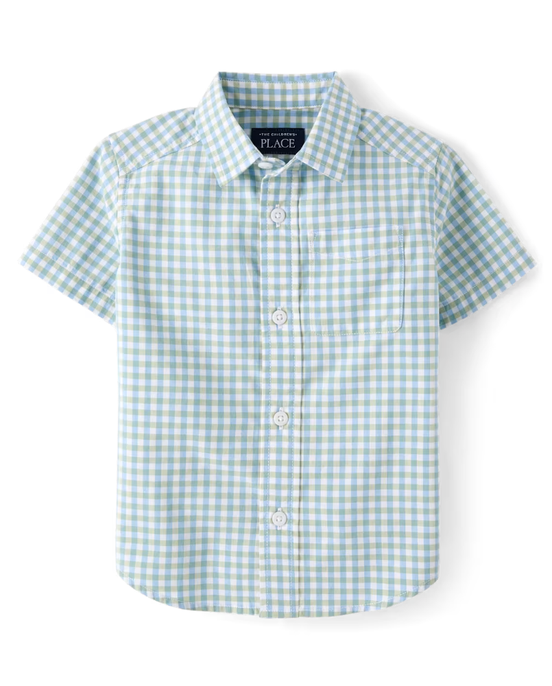 Children's Place - Camisa - Gingham Poplin