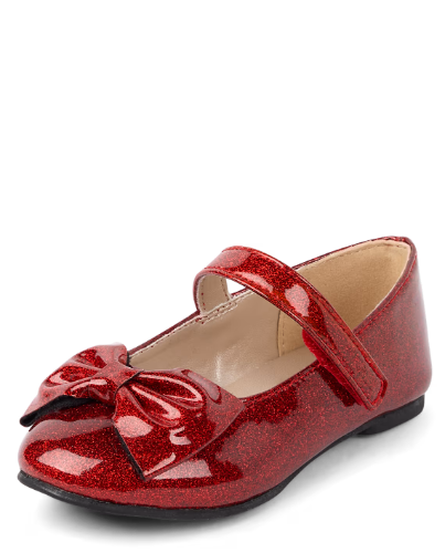 Children's Place - Zapatos - Rojo Metalic Bow - talla 4
