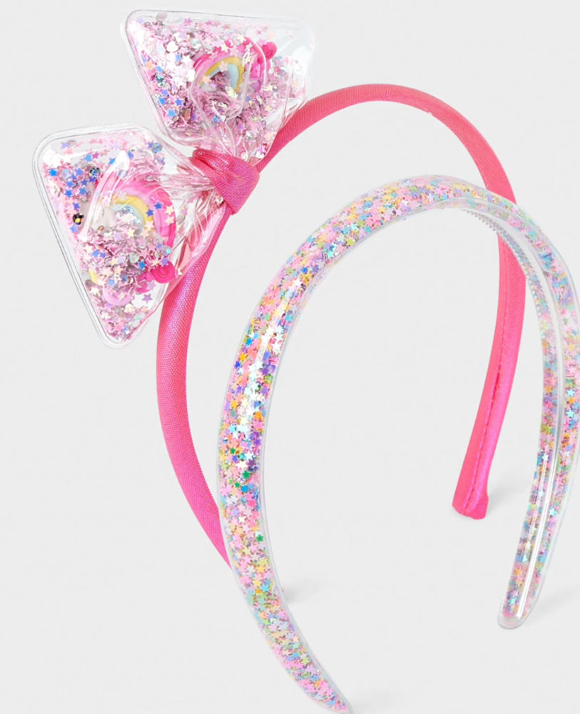 Children's Place - Girls Shakey Bow Headband 2-Pack