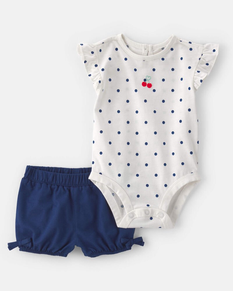 Carters - conjunto de cherry polka dots - 6M