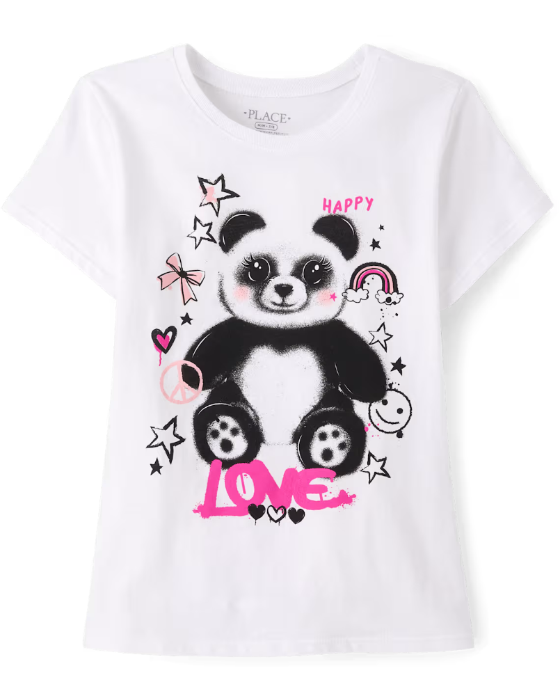 Children's Shirt - t shirt - Panda love